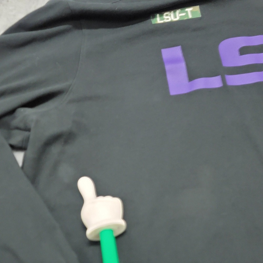 LSU Tigers Nike Team Issued Hoodie Mens 2XL (Fits XL) Black Football Military - Picture 4 of 15